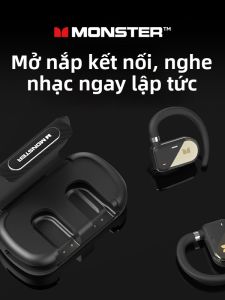 Monster | Bluetooth Hook Ear Open-Ear Noise-Canceling Sports Earbuds with Display