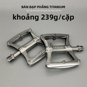 Bàn Đạp Xe Đạp Leo Núi Bằng Titan Siêu Nhẹ Với 3 Vòng Bi Bàn Đạp Chống Trượt Bằng Hợp Kim MTB Bộ Phận Bàn Đạp Xe Đạp Đường Trường Thiết Bị Đạp Xe Nhẹ