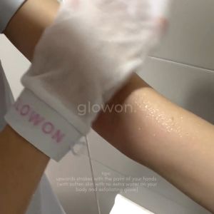 [OFFICIAL] NEW Version [LITE] Glowon PremiumQuality Body Deep Cleaning Dead Skin Remover Exfoliating Bath Mitt Body Scrubbing Glove