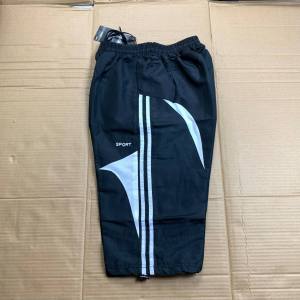 กางเกงผ้าร่ม ใส่สบายสำหรับผู้ชาย กางเกงผ้าร่ม กางเกงใส่ออกกำลังกายใส่ท่อ 4 ส่วนของผู้หญิงผู้ชาย เอวยางยืดขา