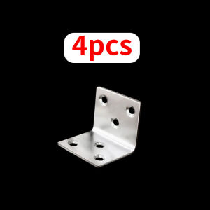 4pcs bracket stainless steel corner code 90 degree right angle bracket fastener used for wooden shelves chairs tables