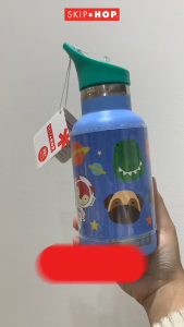 Skiphop Spark Style Stainless Steel Canteen Bottle - Blue