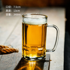 Thickened American Style Beer Mug 330ml with Handle Fresh Draft Beer Glasses Premium Craft Beer Cups Bar Pub Restaurant