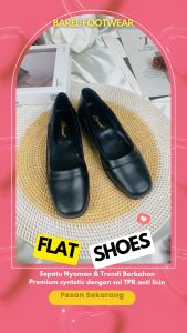 BARA - sepatu kerja wanita sepatu pantopel sepatu kantor formal wanita barel flat