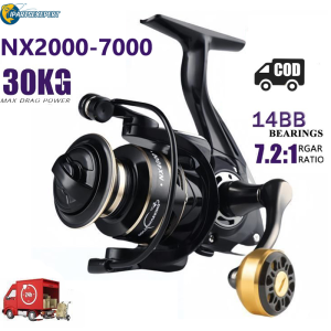 【Ready Stock】CORALOV Reel Pancing Full Besi Pancing NX2000 Rel Ril Rill Real Reel Pancing Murah Kuat Metal Spinning 5.2:1 Ball Bearing 14KG