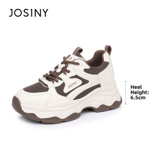 Josiny | Thick-soled Versatile Fur-lined Breathable Lightweight Height-increasing Dad Shoes for Women