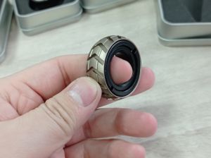 EDC Fidget Toys Ring Slider Fidget Toys Stress Relief for Adults Magnetic Metal Stainless Steel ADHD Leisure Tactile Coins