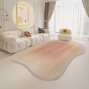 JINGZHIQIN | Irregular Blue Creamy Luxe Carpet
