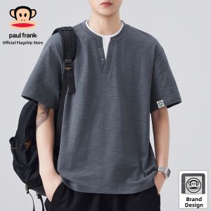 Paul Frank | Cotton Fake Two-Piece Stitched Short Sleeve Loose Breathable Thin T-Shirt