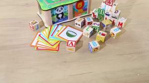Wooden Alphabet Blocks Educational Spelling Words Toy Sorting Box Toddler Montessori Learning Game Kids Preschool Gifts
