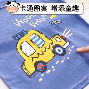 (2-3 วันส่ง)เสื้อผ้าเด็ก เซ็ต2ชิ้น ไซส์ 73-120 ผ้าฝ้าย ใส่สบาย เสื้อยืดเด็ก + กางเกงขาสั้น เสื้อเด็กหญิง เสื้อเด็กชาย พิมพ์ลายน่ารัก