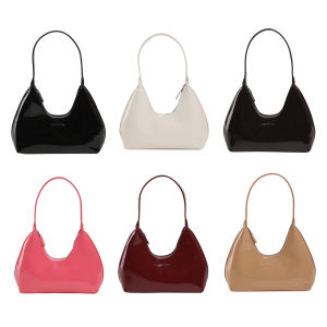 MOJOYCE Women Casual Crossbody Bag Made of Patent Leather with Elegant Finish and Comfortable Strap for Everyday Use