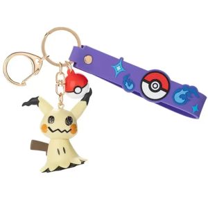 Pokemon Adventure Third Wave Keychain for Boys Carrot Mystery Pikachu Kirby Doll Creative Gift Soft Rubber Material