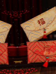 BHQ New Year Red Packet 2026 Angpao Fu Brocade Chinese New Year CNY Horse Red Envelope Angpow 紅包封