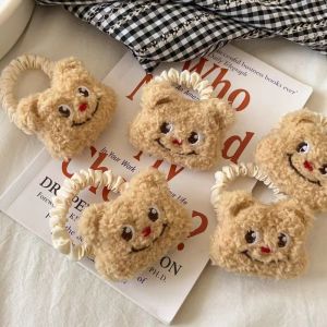 น่ารักเนยหมีเชือกผมสาวหัวใจมัดผมหางม้าเครื่องประดับผมเครื่องประดับที่น่าสนใจใหม่การ์ตูนเชือกหัวยางรัด