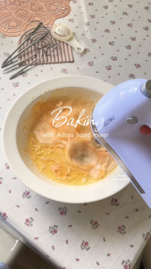 ALLTOU เครื่องปั่นผสมแป้งไฟฟ้า 5 สปีด & เทอร์โบ 400W เครื่องตีไข่ เครื่องตี เครื่องปั่นผสมแป้งไฟฟ้า เครื่องผสมอาหาร Electric Hand Mixer