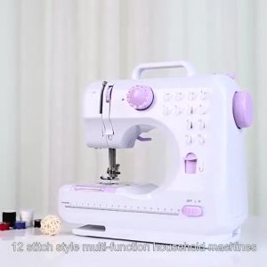 (XTON) Sewing Machine 505A Multifunction Dual Speed Upgraded 12 Types Stiches With LED Light Portable