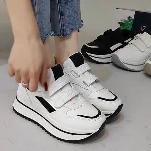 Best Seller Sepatu Sneakers Wedges Wanita Import – Sport Shoes Tinggi 5cm Nyaman VR3223
