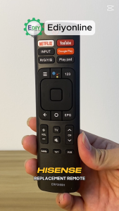 【𝐅𝐑𝐄𝐄 𝐁𝐀𝐓𝐓𝐄𝐑𝐘 𝐀𝐀𝐀𝐗𝟐】 Smart TV Remote Control For Hisense ERF3169H Android Youtube Netflix Google Player LED LCD TV