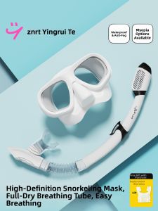 INRT | Full-dry Snorkel Mask Set Near-sighted Compatible