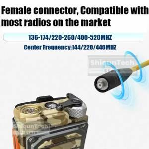 Original Nagoya NA-320A Antenna High Gain Tri-Band SMA-Female Soft Whip Aerial Higher Quality For Baofeng UV-5R Mini DM-32 Radio