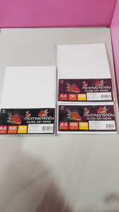 Saengroong กระดาษอาร์ตมัน 2ด้าน (100/157/190/210 แกรม) 50แผ่น/100แผ่น