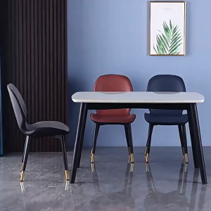 2 Chairs set -ASJ_ Modern Design PU Leather Dining Chair / Leisure Chair - D5 - 2 Colours of choices
