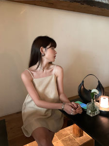 Váy Vest Không Tay Màu Trơn HD Cho Nữ Mùa Hè 2025 Phong Cách Hàn Quốc Cổ Điển Đơn Giản Đa Năng Váy Ngắn Cỡ Nhỏ Váy Vest