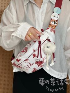 Casual Chinese Style Womens Crossbody Bag Student Mobile Phone Waist Pack Simple Fashion Small Size Leisure Belt Bag