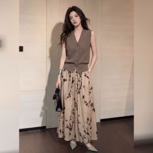 DANTING | Elegant Knit Top and Skirt Set for Women