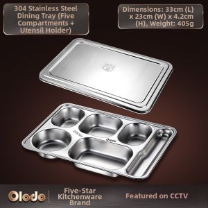 Olodo | Stainless Steel 304 Deepened Portable Dinner Plate