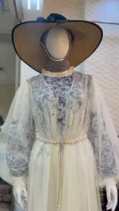 3IN1 MAXI KAYLA + OUTER TILE + BELT MUTIARA GAMIS CERUTY BUNGA TILE JUMBO PESTA KONDANGAN KOREAN STYLE