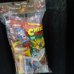 ( ISI 10 PCS ) TAS SNACK ULANG TAHUN 25x45 | Plastik UlangTahun | Plastik Tenteng Ulang Taun / UlangTaun | Birthday Party Bag