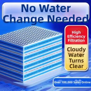 WEVOLA | High Water Permeability Thick Bio Chemical Filter Cotton for Aquarium