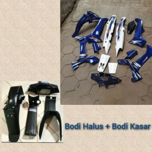 Cover Body Fiz R F1z R  Fiz r fullset halus dan kasar milenium biru  Cover Body full Set Halus dan kasar warna putih biru YAMAHA F iz R