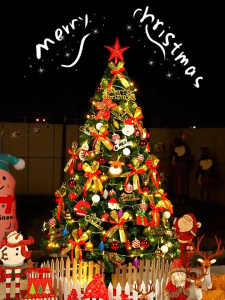 Christmas Tree full set 3FT/4FT/5FT/6FT  Christmas tree makapal decoration for home Office Store PVC