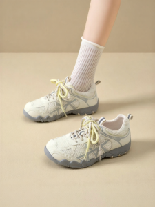 Josiny | Thick-soled Soft Increasing Breathable Mesh White Shoes for Women