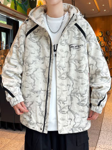 YISHIFANHUA | 2026 Spring New Youth Hooded Print Jacket Comfortable