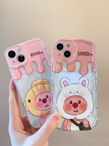 Redmi Note13 Phone Case Women Full Cover Anti-Fall Silicone Transparent Cute Cartoon Fashion Protection Shell for Redmi Note Series