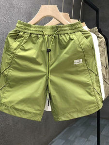 Cool Comfortable High Quality Ice Silk Mens Shorts Casual Loose Thin Five-Point Summer Sport Leisure Pants Polyester Fiber