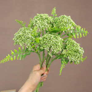 1/3Pcs Artificial Green Plant Oat Fruit Love Fruit Plastic Flowers Wedding Floral Decor Photography Props Bouquet Accessories