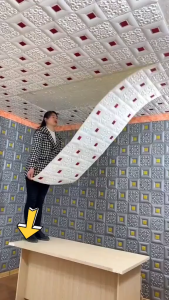 (Bộ 10 Tấm) Xốp Dán Tường Dán Trần GIẢ DA HOA VĂN 3D CAO CẤP CÁCH ÂM CÁCH NHIỆT GIÁ SIÊU RẺ