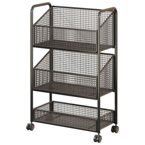 Kitchen Multi-Functional Standing Multi-Layer Storage Rack Vegetable And Fruit Organizer Iron Material No Installation Required