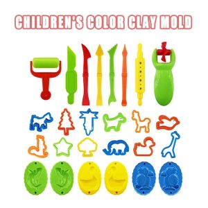 6PCS/26PCS DIY Clay Mold Plasticine Mold Modeling Clay Kit Plastic Play Dough Tools Set Cutters Kids Toys