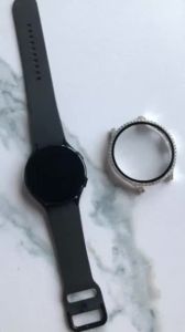 Case for Samsung Galaxy Watch 7 6 5 4 40mm 44mm Screen Protector PC Bumper Tempered Glass Diamond Integrated Protective Case