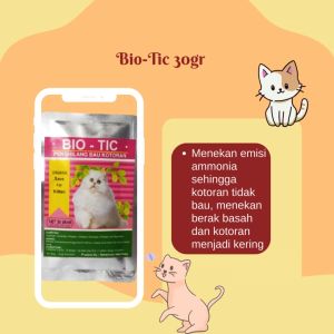 Biotic cat 30 gram - penghilang bau kotoran pada kucing