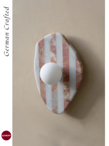 Schroff | Marble Stripe Wabi-Sabi Wall Lamp for Living Room Bedroom Entrance Corridor