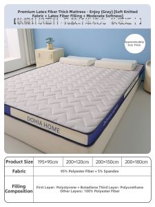 DOHIA | Thick Latex Mattress for Single Renters