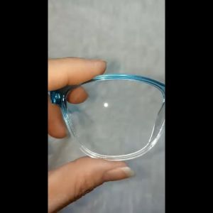Kacamata Fashion Dewasa Frame Kotak Eye Cat Warna Frame Gradasi Bening Jelly Lensa Transparan Normal Netral Melindungi Mata Dari Debu Polusi Pasir Gaya Korea Style Kekinian - PRIA WANITA