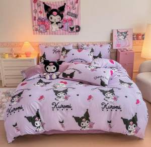 ผ้าห่มนวม ผ้าปูที่นอน (ลายคุโรมิ) ขนาด 3|5|6 🛌 ฟุต ผ้า COTTON 100% งานเย็บดีผ้าไม่เป็นขุย ห่มสบาย เกรดพีเมี่ยม💖👑🐳